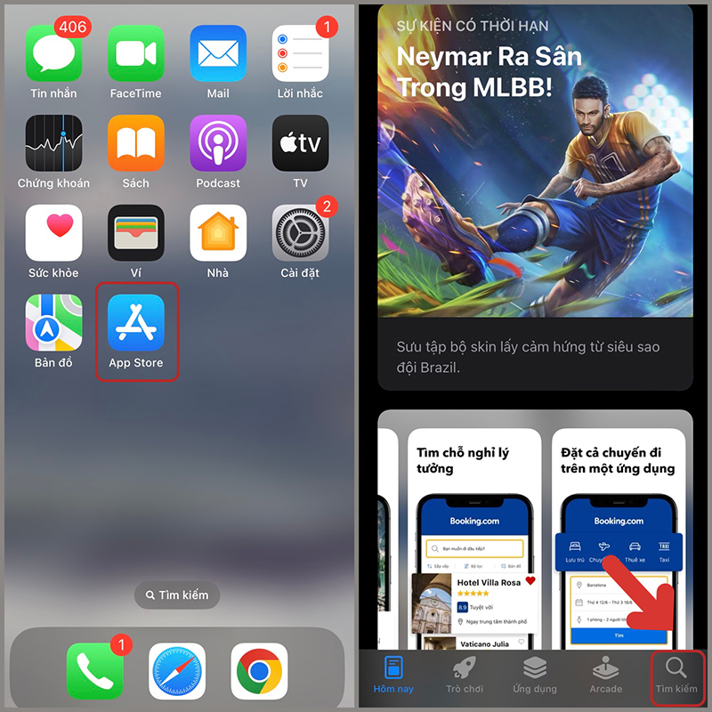 Đối với điện thoại dùng hệ điều hành IOS