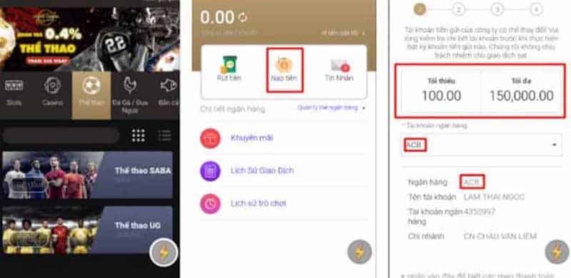 Giao dịch nạp rút tiền nhanh chóng an toàn tại AE888